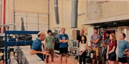 Trek group visiting the National Water Carrier
