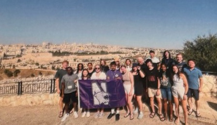 Global Engineering Trek group at the Mount of Olives in Jerusalem